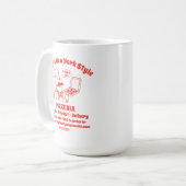 ピザレカスタマイズストラン詳細グラフィック コーヒーマグカップ (正面左)