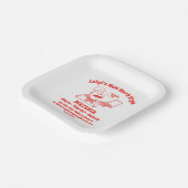 ピザレカスタマイズストラン詳細グラフィック ペーパープレート (傾斜あり)