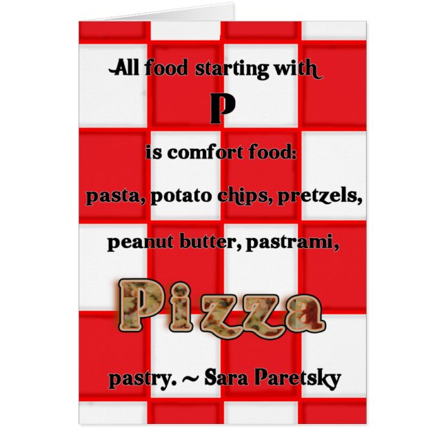 ピザレシピカード (正面)