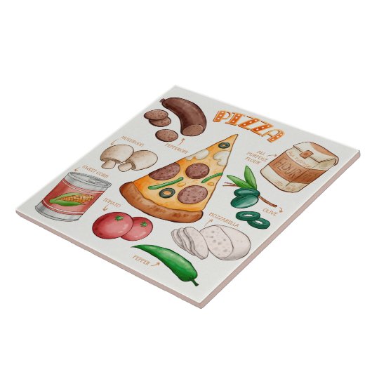 ピザレシピ タイル (側面)