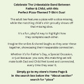 ピザレススライス、一致する父の息子、パパ少年 Tシャツ