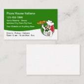 ピザレストライタリアンンの名刺(新規) 名刺 (正面/裏面)