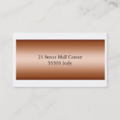 ピザレストランのためのシェフのロゴ 名刺 (裏面)