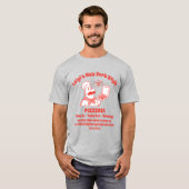 ピザレストランのカスタマイズ詳細グラフィック Tシャツ (正面フル)