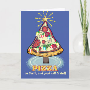 ピザレストランイタリアンケータリングクリスマスホリダ シーズンカード