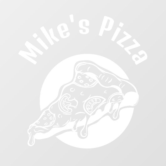 ピザレストランカスタムUKビジネス ウィンドウサイン (シート)