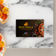 ピザレストランビジネス | ミニマリストのダークウッド