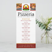 ピザレストラン、パスタスリムラインメニュー メニュー (スタンド正面)