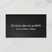 ピザレストラン 名刺 (裏面)