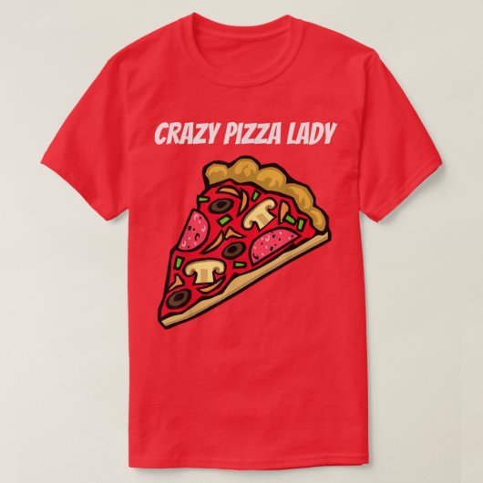 ピザレ熱狂するディ – おもしろい Tシャツコピー Tシャツ (デザイン正面)