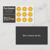 ピザロイヤリティ名刺 ロイヤリティカード (正面/裏面)