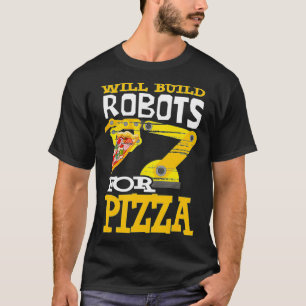 ピザロボット用ロボットを開発 Tシャツ