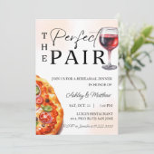 ピザワインリハーサルディナーパーフェクトペア 招待状 (スタンド正面)