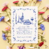 ピザワモダンイお洒落ンドルバースデーパーティー 招待状