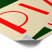 ピザヴィンテージ ポスター (角)