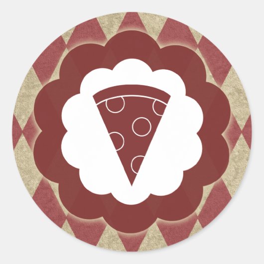 ピザヴィンテージ ラウンドシール (正面)