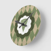 ピザヴィンテージ ラウンド壁時計 (傾斜)