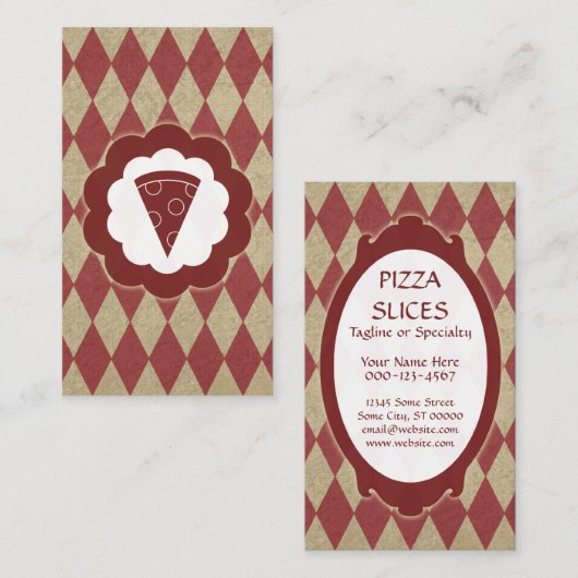 ピザヴィンテージ 名刺 (正面/裏面)