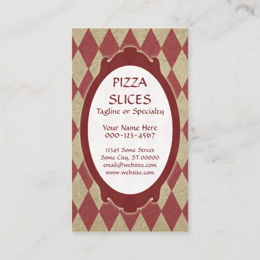 ピザヴィンテージ 名刺 (裏面)