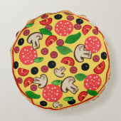 ピザ丸おもしろい枕 ラウンドクッション (裏面)