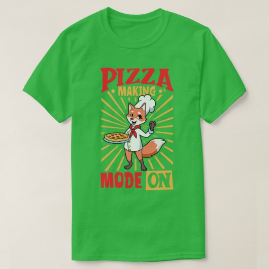 ピザ作りモードオン！ハビーピザメーカー1 Tシャツ (デザイン正面)
