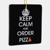 ピザ保の注文と落ち着き セラミックオーナメント (右)