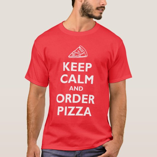 ピザ保の注文 Tシャツ (正面)