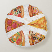 ピザ円形の枕 ラウンドクッション (裏面)