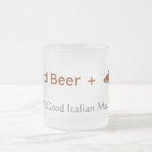 ピザ切れ-イタリアンな食事のおもしろいなビールのジョッキ フロストグラスマグカップ (中央)