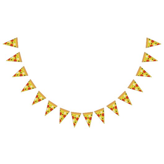 ピザ切れ バンティングフラッグ (全)