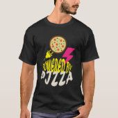 ピザ動力 – 楽しいフードラバーデザイン Tシャツ (正面)