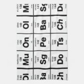 ピザ原料の周期表 キッチンタオル (縦)