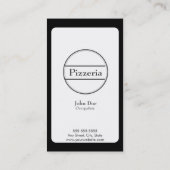 ピザ名刺の顧客のロイヤリティカード ロイヤリティカード (裏面)