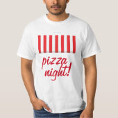ピザ夜! Tシャツ (正面)