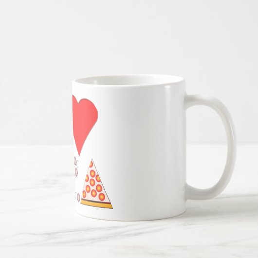 ピザ大好き コーヒーマグカップ (右)