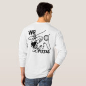 ピザ大好き - ピザへの愛 - ASL ILY オブセッション デ Tシャツ (裏面フル)