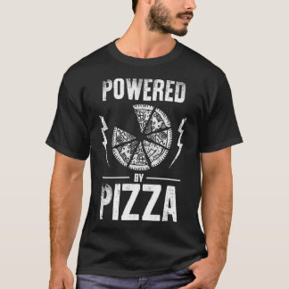 ピザ好きおもしろいのパワー Tシャツ