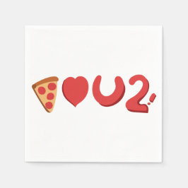 ピザ好きなんだろピザ好きなんだろ！ スタンダードカクテルナプキン