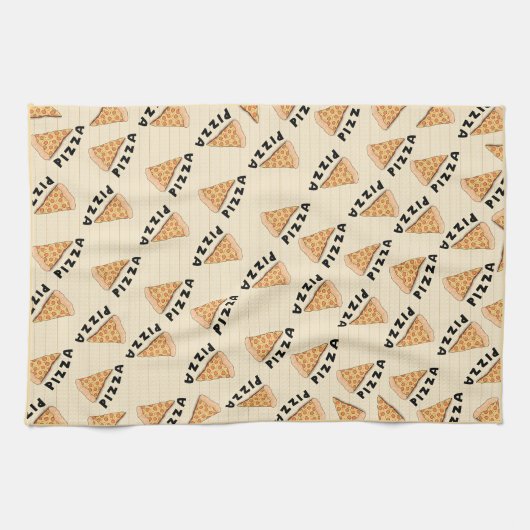 ピザ好きのキッチンティータオル キッチンタオル (横)