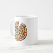 ピザ好きのマグカップ コーヒーマグカップ (正面左)