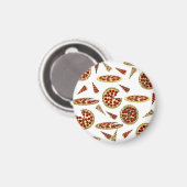 ピザ好きの柄 マグネット (正面/裏面)