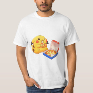 ピザ好きピカチュウ (ポケモン) Tシャツ