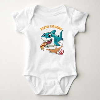 ピザ好き ベビーボディスーツ
