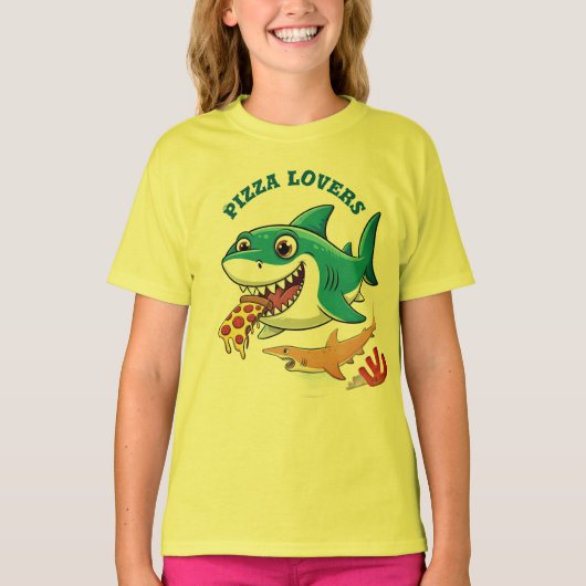 ピザ好き Tシャツ (正面)