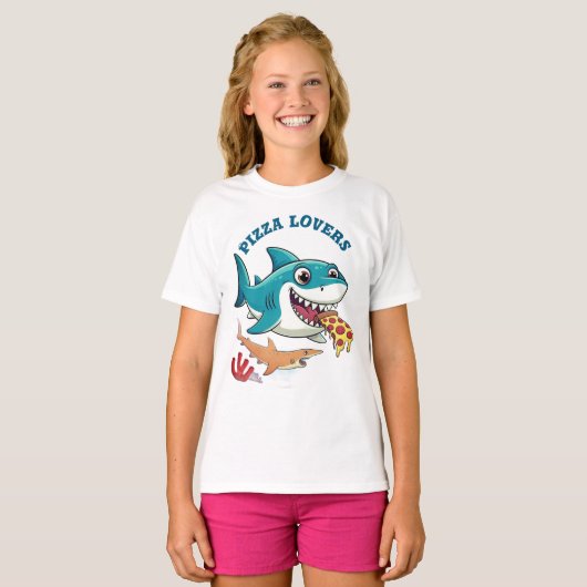 ピザ好き Tシャツ (正面フル)