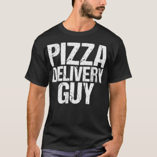 ピザ宅配の男のイタリアンおもしろいグルメプンコスタム Tシャツ