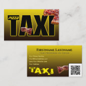 ピザ宅配便タクシーのピザタクシー 名刺 (正面/裏面)