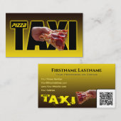 ピザ宅配便タクシーのピザタクシー 名刺 (正面/裏面)
