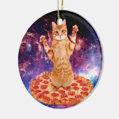 ピザ宇宙猫 セラミックオーナメント (左)
