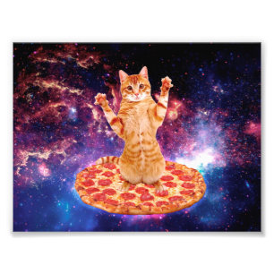ピザ宇宙猫 フォトプリント